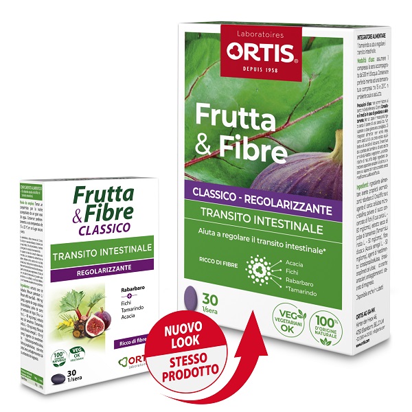 FRUTTA & FIBRE CLASSICO 30 COMPRESSE - Farmacia Rossi2 - Farmacia Rossi 