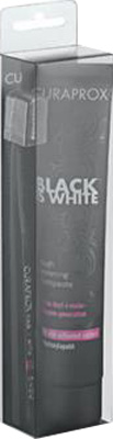 CURAPROX BLACK IS WHITE DENTIFRICI SBIANCANTI 1 DENTIFRICIO DA 90ML + 1 SPAZZOLINO - Farmacia Rossi2 - Farmacia Rossi 