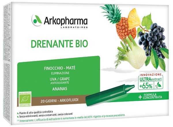 ARKOFLUIDI ULTRA SUONI DRENANTE BIO 20 FIALE - Farmacia Rossi2 - Farmacia Rossi 