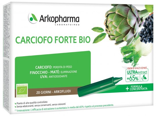 ARKOFLUIDI ULTRA SUONI CARCIOFO FORTE BIO 20 FIALE - Farmacia Rossi2 - Farmacia Rossi 