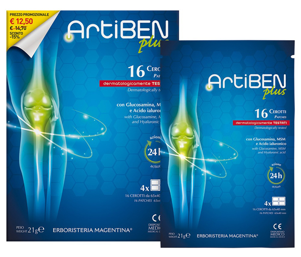 ARTIBEN PLUS CEROTTO 16 PEZZI - Farmacia Rossi2 - Farmacia Rossi 