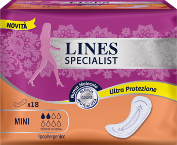 LINES SPECIALIST PANNOLONE MINI FARMA 18 PEZZI - Farmacia Rossi2 - Farmacia Rossi 