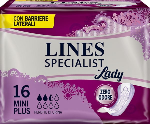 LINES SPECIALIST PANNOLONE MINI PLUS FARMA 16 PEZZI - Farmacia Rossi2 - Farmacia Rossi 