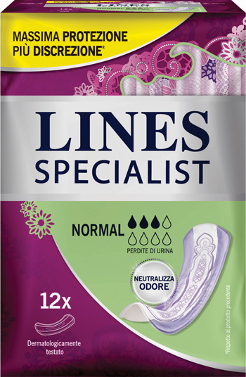 LINES SPECIALIST PANNOLONE NORMAL FARMA 12 PEZZI - Farmacia Rossi2 - Farmacia Rossi 