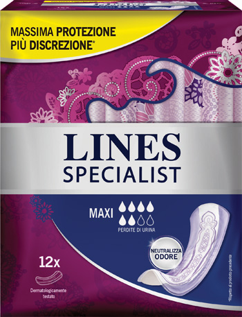 LINES SPECIALIST PANNOLONE MAXI FARMA 12 PEZZI - Farmacia Rossi2 - Farmacia Rossi 