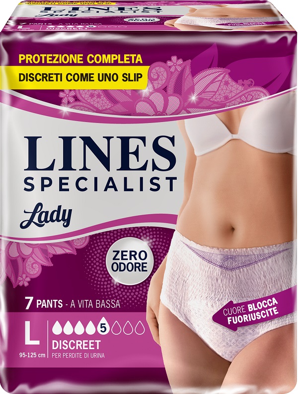 LINES SPECIALIST PANTS DISCREET L FARMA 7 PEZZI - Farmacia Rossi2 - Farmacia Rossi 