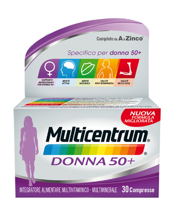 MULTICENTRUM DONNA 50+ 60 COMPRESSE - Farmacia Rossi2 - Farmacia Rossi 