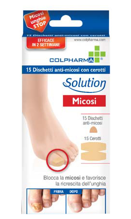 DISCHETTO ANTIMICOSI CON CEROTTO COLPHARMA 15 PEZZI - Farmacia Rossi2 - Farmacia Rossi 