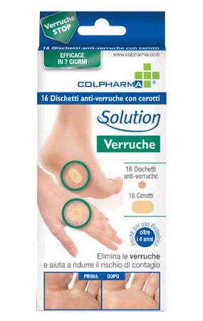 DISCHETTO ANTIVERRUCA CON CEROTTI COLPHARMA - Farmacia Rossi2 - Farmacia Rossi 