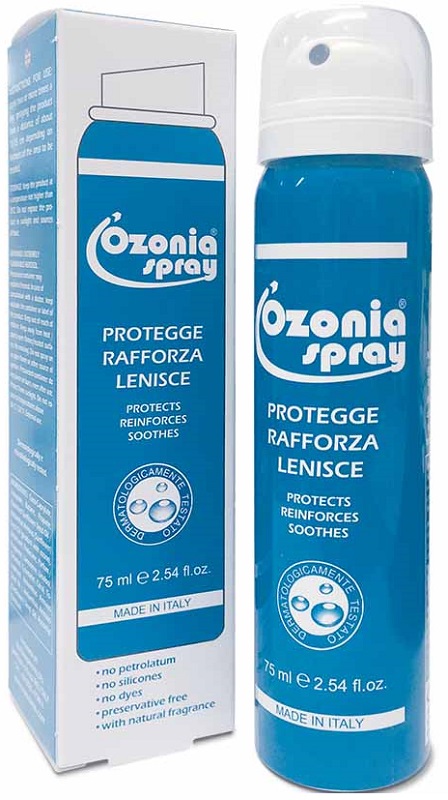 OZONIA SPRAY A BASE DI OLIO OZONIZZATO PER CUTE E MUCOSE ARROSSATE INFIAMMATE DISTROFICHE SENSIBILI 75 ML - Farmacia Rossi2 - Farmacia Rossi 
