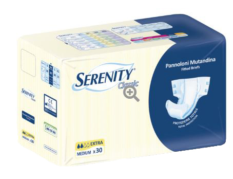 SERENITY PANNOLONE A MUTANDINA CLASSIC EXTRA XL 15 PEZZI - Farmacia Rossi2 - Farmacia Rossi 