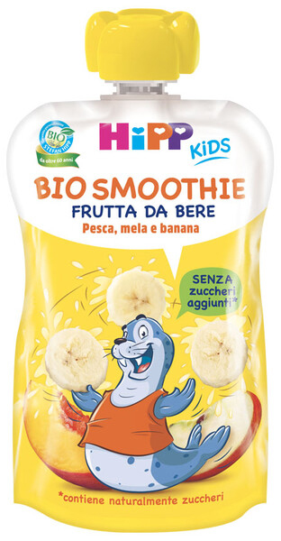 HIPP BIO SMOOTHIES MELA/BAN/PESCA 120 ML - Farmacia Rossi2 - Farmacia Rossi 