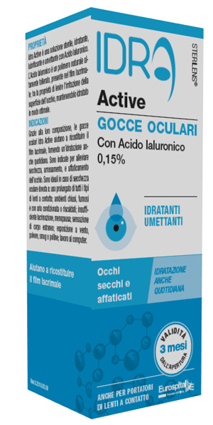 GOCCE OCULARI STERILENS IDRA ACTIVE 10 ML CON ACIDO IALURONICO 0,15% - Farmacia Rossi2 - Farmacia Rossi 