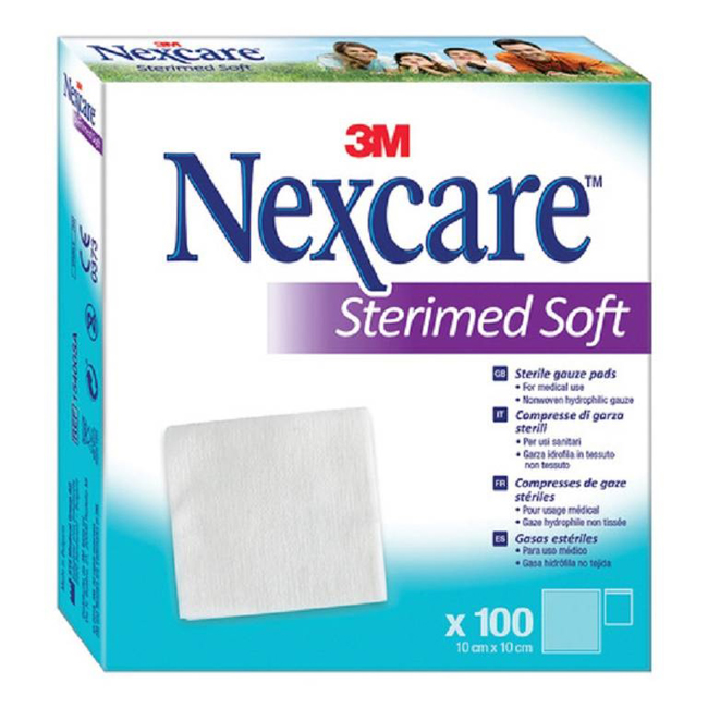 GARZA COMPRESSA STERIMED SOFT IN TESSUTO NON TESSUTO STERILE 10X10CM 100 PEZZI MULTILINGUAL - Farmacia Rossi2 - Farmacia Rossi 