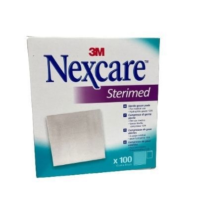 GARZA COMPRESSA NEXCARE STERIMED IN COTONE 20 FILI 18X40CM MULTILINGUAL 12 PEZZI - Farmacia Rossi2 - Farmacia Rossi 