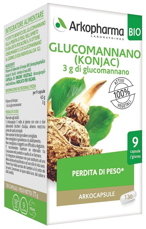 ARKO CAPSULE GLUCOMANNANO 130 CAPSULE - Farmacia Rossi2 - Farmacia Rossi 