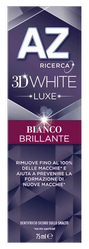 AZ DENT 3D WHITE LUXE BIANCO BRILLANTE 75 ML - Farmacia Rossi2 - Farmacia Rossi 