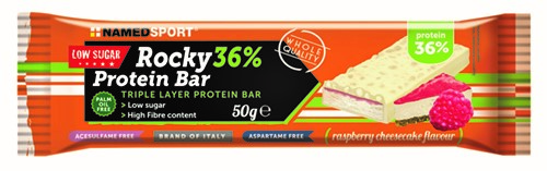 ROCKY 36% PROTEIN BAR RASPBERRY CHEESECAKE BARRETTA 50 G - Farmacia Rossi2 - Farmacia Rossi 