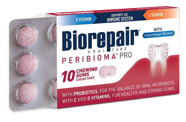 BIOREPAIR PERIBIOMA GOMME MASTICABILI 10 COMPRESSE DA 1,2 G - Farmacia Rossi2 - Farmacia Rossi 