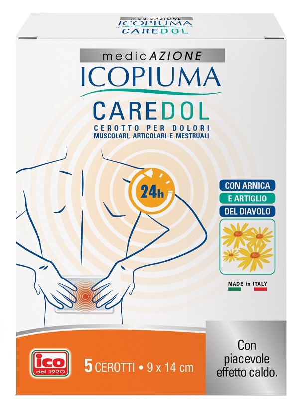 ICOPIUMA CAREDOL CEROTTO DOL RETTANGOLARE 5 PEZZI - Farmacia Rossi2 - Farmacia Rossi 