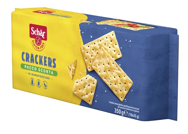 SCHAR CRACKERS SENZA LATTOSIO PACCO SCORTA 10 MONOPORZIONI DA 35 G - Farmacia Rossi2 - Farmacia Rossi 