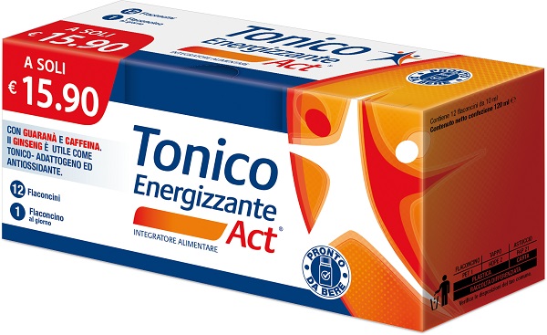 TONICO ENERGIZZANTE ACT 12 FLACONCINI 10 ML - Farmacia Rossi2 - Farmacia Rossi 