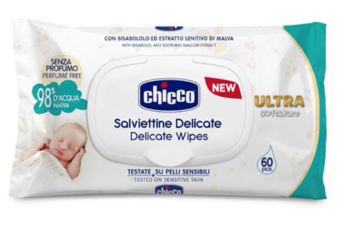 CHICCO COSMETICO SALVIETTE 60 PEZZI NO PROFUNO - Farmacia Rossi2 - Farmacia Rossi 
