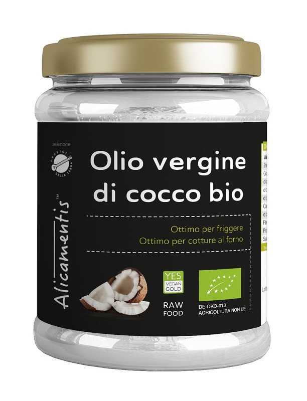 OLIO VERGINE DI COCCO BIO 500 ML ALICAMENTIS - Farmacia Rossi2 - Farmacia Rossi 