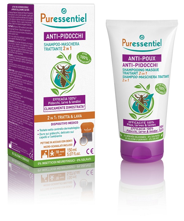 PURESSENTIEL SHAMPOO TRATTANTE ANTI-PIDOCCHI 150 ML - Farmacia Rossi2 - Farmacia Rossi 
