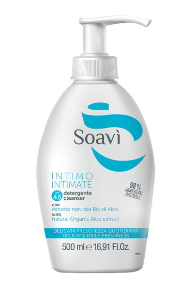 SOAVI' INTIMO DELICATO PH4,5 FLACONE CON DISPENSER 500 ML - Farmacia Rossi2 - Farmacia Rossi 