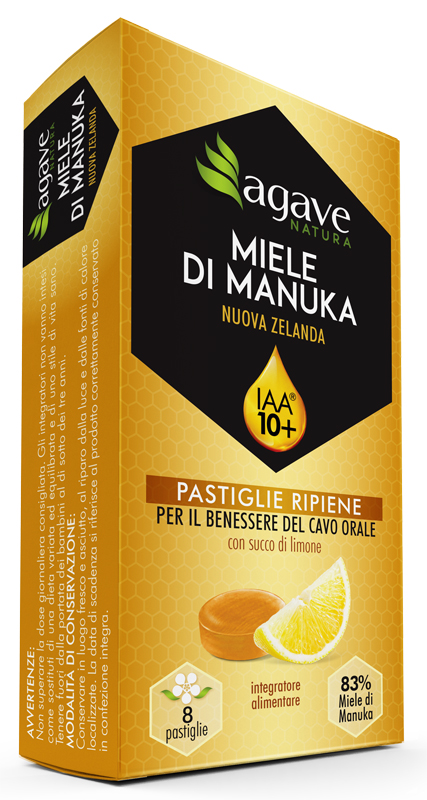 AGAVE NATURA MANUKA IAA 10+ E LIMONE 8 PASTIGLIE 20 G - Farmacia Rossi2 - Farmacia Rossi 