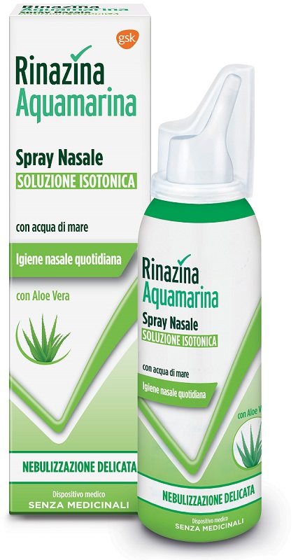 RINAZINA AQUAMARINA ISOTONICA ALOE SPRAY NEBULIZZAZIONE DELICATA 100 ML - Farmacia Rossi2 - Farmacia Rossi 