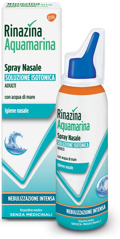 RINAZINA AQUAMARINA ISOTONICA SPRAY NEBULIZZAZIONE INTENSA 100 ML - Farmacia Rossi2 - Farmacia Rossi 