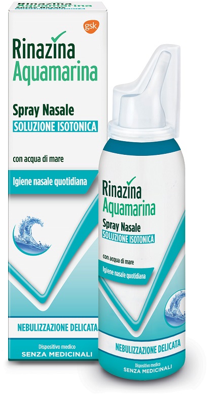 RINAZINA AQUAMARINA ISOTONICA SPRAY NEBULIZZAZIONE DELICATA 100 ML - Farmacia Rossi2 - Farmacia Rossi 