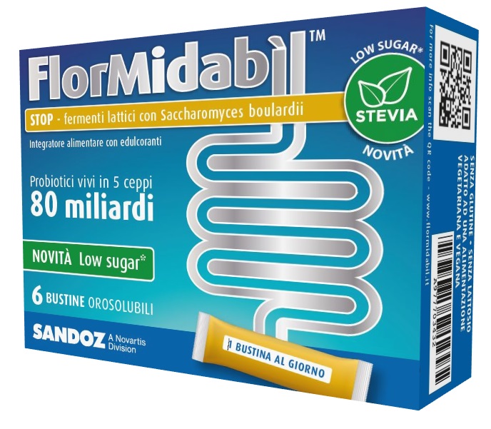 FLORMIDABIL STOP 6 BUSTINE CON STEVIA - Farmacia Rossi2 - Farmacia Rossi 