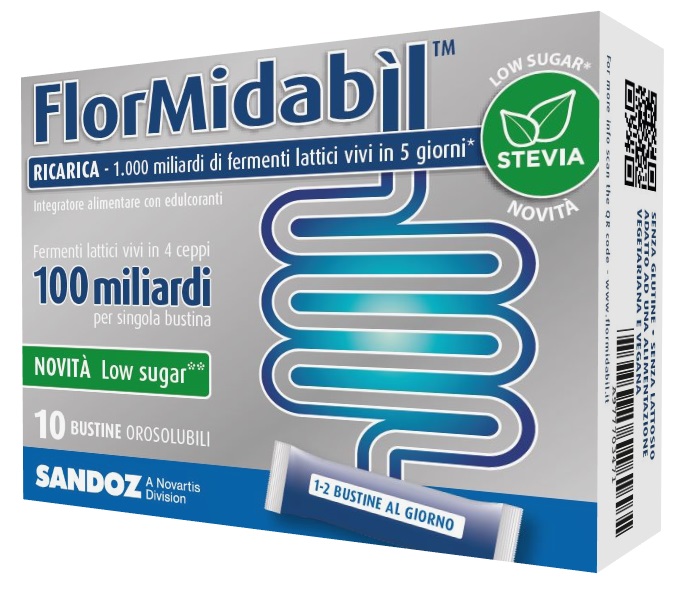 FLORMIDABIL RICARICA 10 BUSTINE CON STEVIA - Farmacia Rossi2 - Farmacia Rossi 