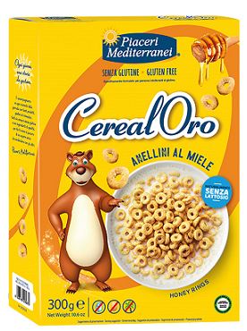 PIACERI MEDITERRANEI CEREALORO ANELLINI MIELE 300 G - Farmacia Rossi2 - Farmacia Rossi 