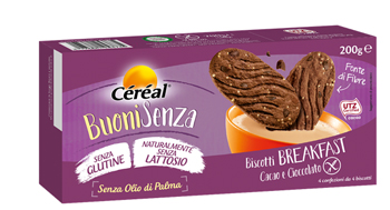 CEREAL BUONI SENZA BISCOTTI BREAKFAST CACAO E CIOCCOLATO 200 G - Farmacia Rossi2 - Farmacia Rossi 