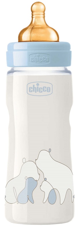 CHICCO BIBERON ORIGINAL 330ML TOUCH REGULAR BOY CON TETTARELLA IN CAUCCIU' - Farmacia Rossi2 - Farmacia Rossi 