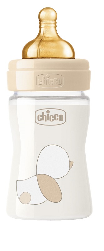 CHICCO BIBERON ORIGINAL 150ML VETRO 1 FORO 1 FORO UNISEX CON TETTARELLA IN CAUCCIU' - Farmacia Rossi2 - Farmacia Rossi 