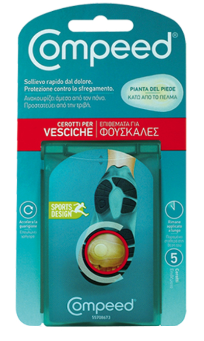 COMPEED CEROTTI PER VESCICHE PIANTA PIEDE SPORT 5 PEZZI - Farmacia Rossi2 - Farmacia Rossi 