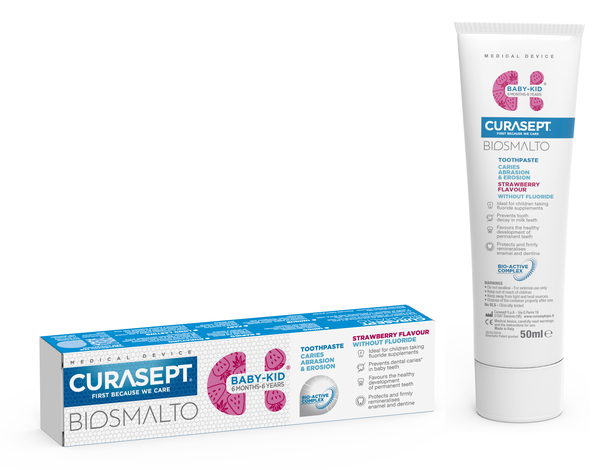CURASEPT BIOSMALTO BABY KID SENZA FLUORO 50 ML - Farmacia Rossi2 - Farmacia Rossi 
