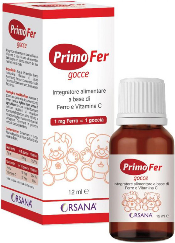 PRIMOFER GOCCE 12 ML - Farmacia Rossi2 - Farmacia Rossi 