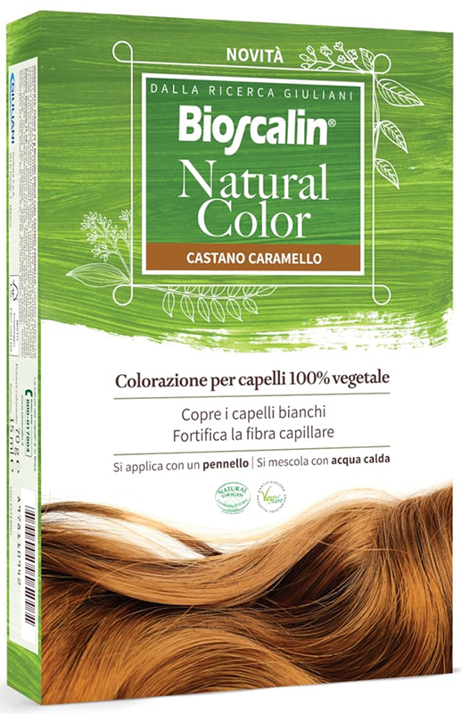 BIOSCALIN NATURAL COLOR CASTANO CARAMELLO 70 G - Farmacia Rossi2 - Farmacia Rossi 