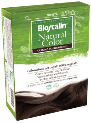 BIOSCALIN NATURAL COLOR CASTANO SCURO INTENSO 70 G - Farmacia Rossi2 - Farmacia Rossi 