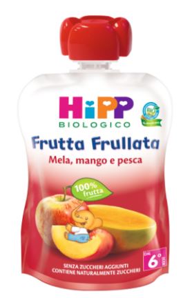 HIPP BIO FRUTTA FRULLATA MELA/MANGO/PESCA 90 G - Farmacia Rossi2 - Farmacia Rossi 