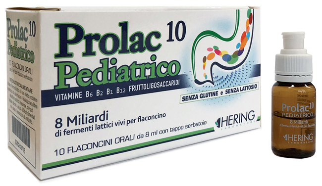 PROLAC10 PEDIATRICO FERMENTI LATTICI 10 FLACONCINI 8 ML - Farmacia Rossi2 - Farmacia Rossi 