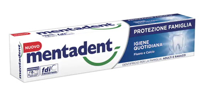MENTADENT PROTEZIONE FAMIGLIA IGIENE QUOTIDIANA 75 ML - Farmacia Rossi2 - Farmacia Rossi 