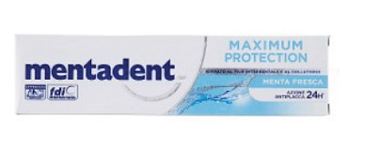 MENTADENT MAXIMUM PROTECTION MENTA FRESCA DENTIFRICIO 75 ML - Farmacia Rossi2 - Farmacia Rossi 