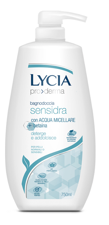 LYCIA PRODERMA BAGNODOCCIA SENSIDRA 750 ML - Farmacia Rossi2 - Farmacia Rossi 